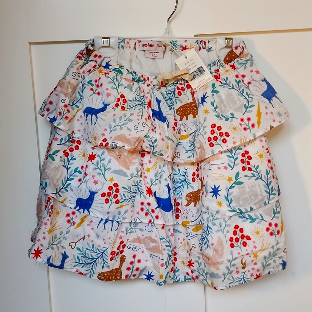 Harry Potter Mini Boden enchanted forest tiered skirt 11-12 years